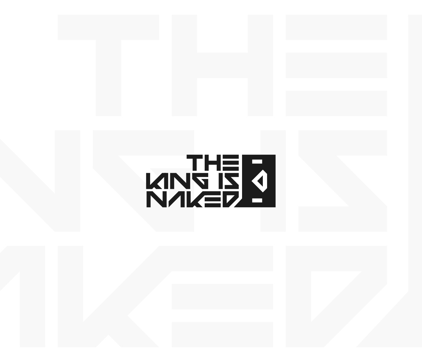 Logo marki odzieżowej The King Is Naked